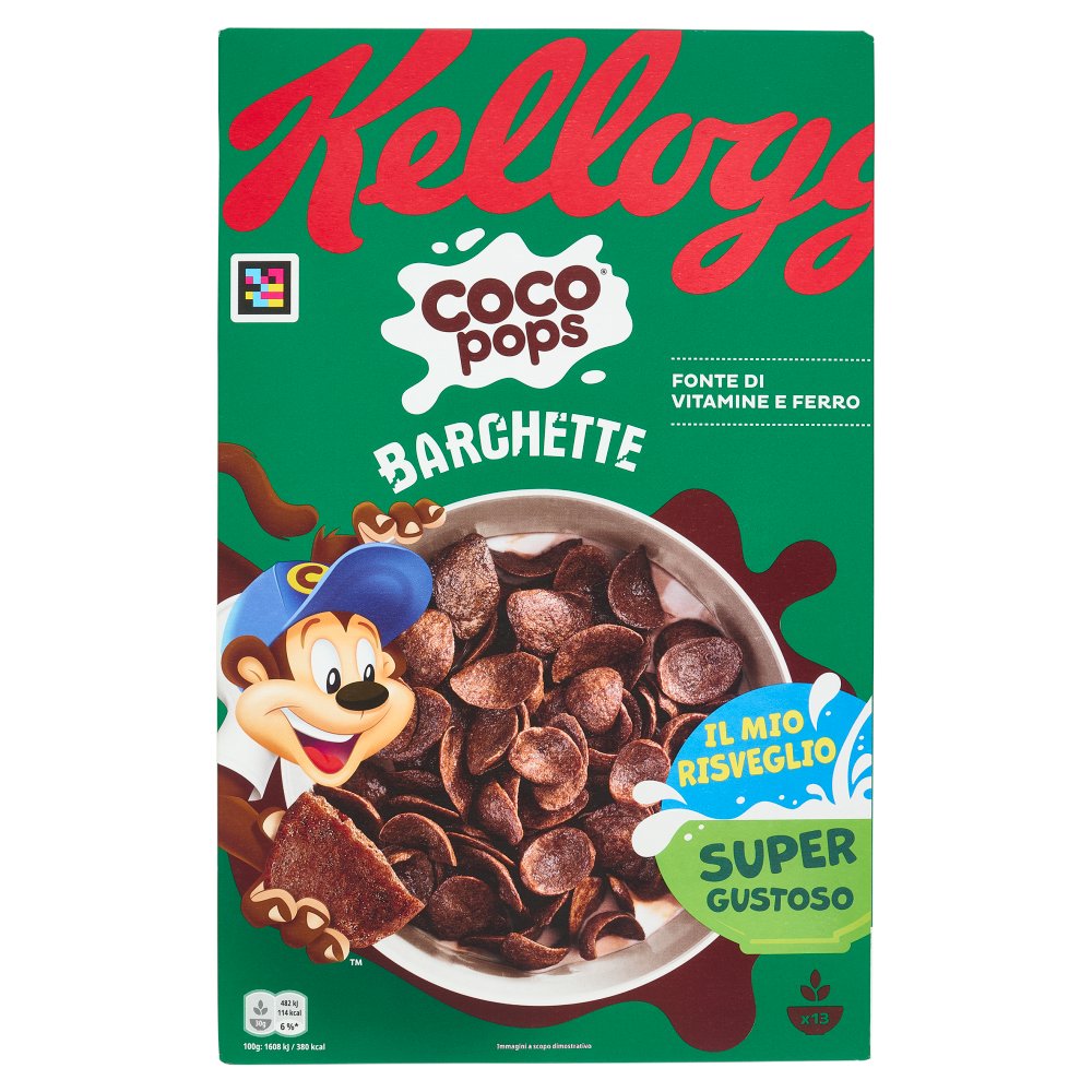 Kellogg's Cereali Coco Pops Barchette Gr.400