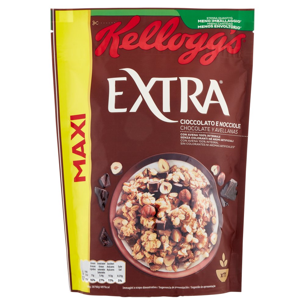 Kellogg's Extra Cioccolato e Nocciole Gr.500