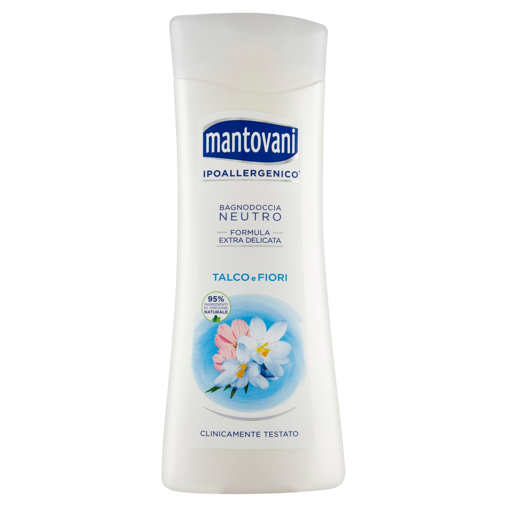 Mantovani Bagnodoccia Neutro Formula Extra Delicato Talco e Fiori Ml.400