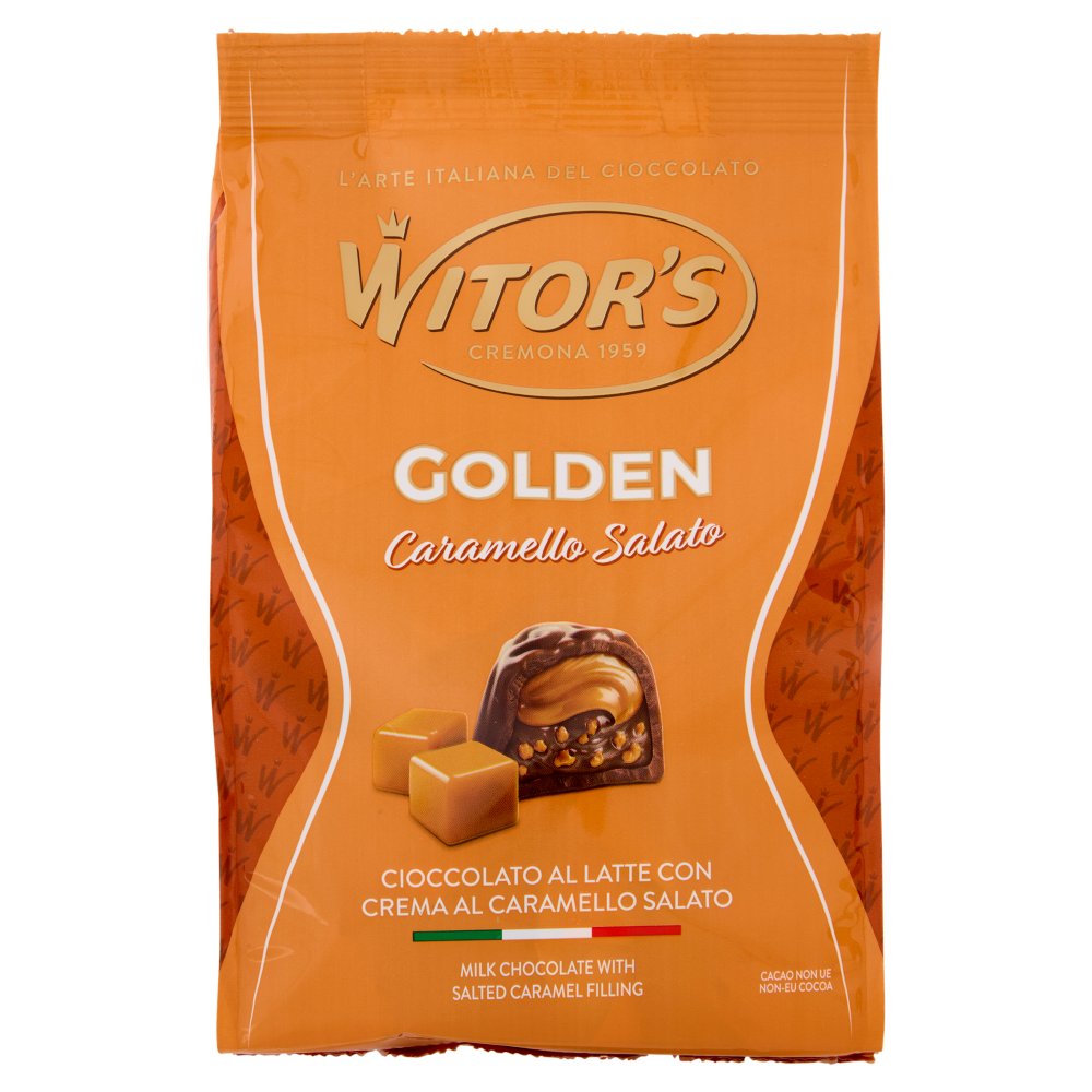 Witor's Golden Caramello Salato Cioccolato al Latte con Crema al Caramello Salato Gr.200