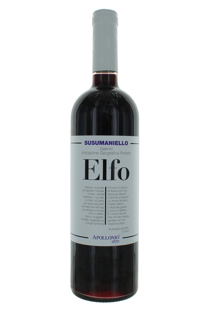 Apollonio Elfo Susumaniello Rosso Salento IGT