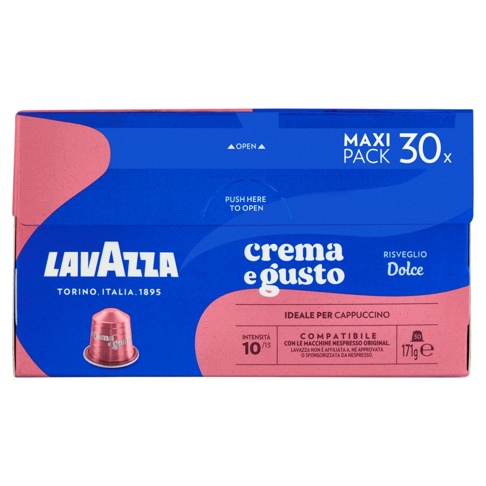 Lavazza Capsule Compatibili Nespresso Original Crema e Gusto Dolce Pz.30 Gr.171