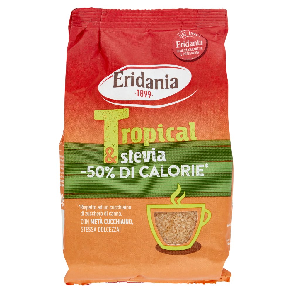 Eridania Zucchero Tropical e Stevia Gr.500