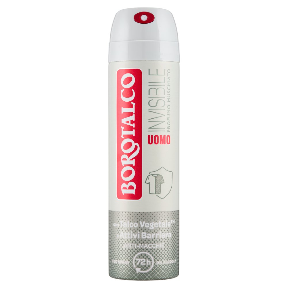 Borotalco Deodorante Spray Uomo Invisibile al Profumo Muschiato Deo Ml.150