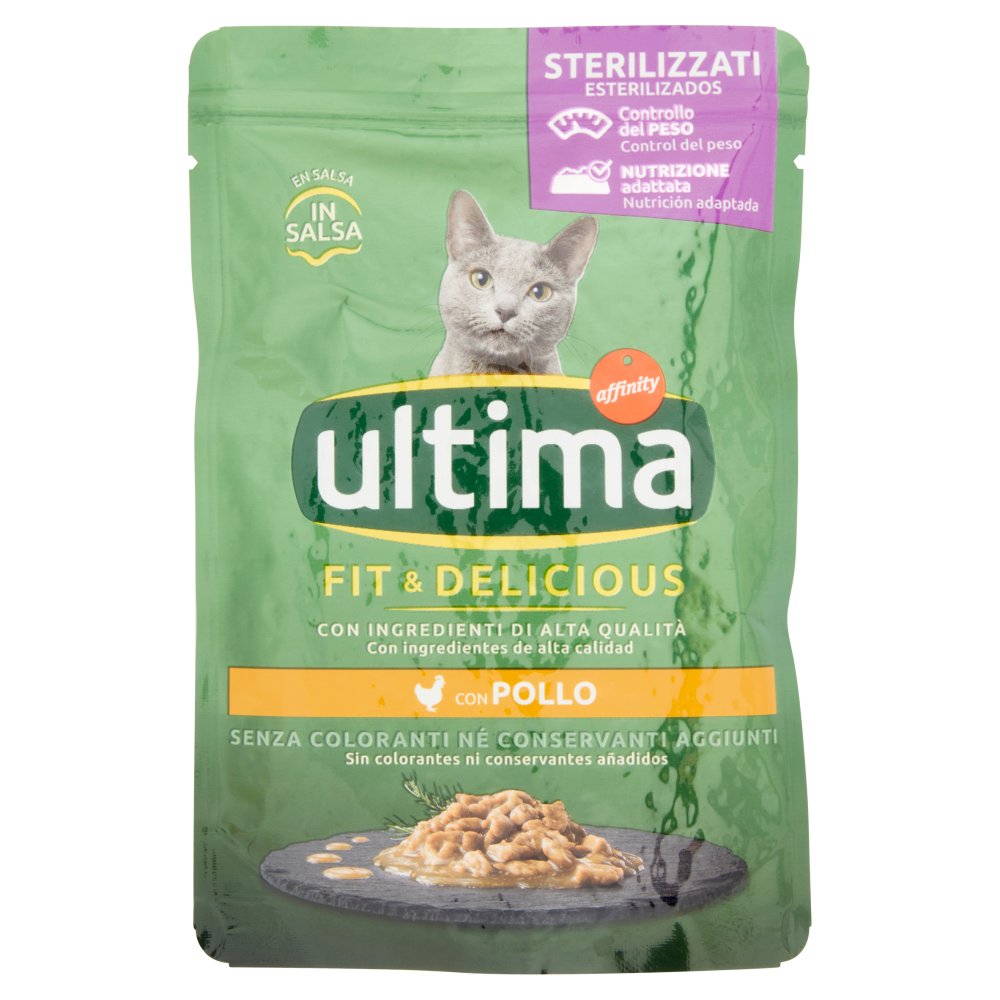 Ultima Cat Wet Sterilizzato Pollo in Salsa Busta Gr.85