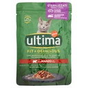 Ultima Cat Wet Sterilizzato Manzo in Salsa Busta Gr.85
