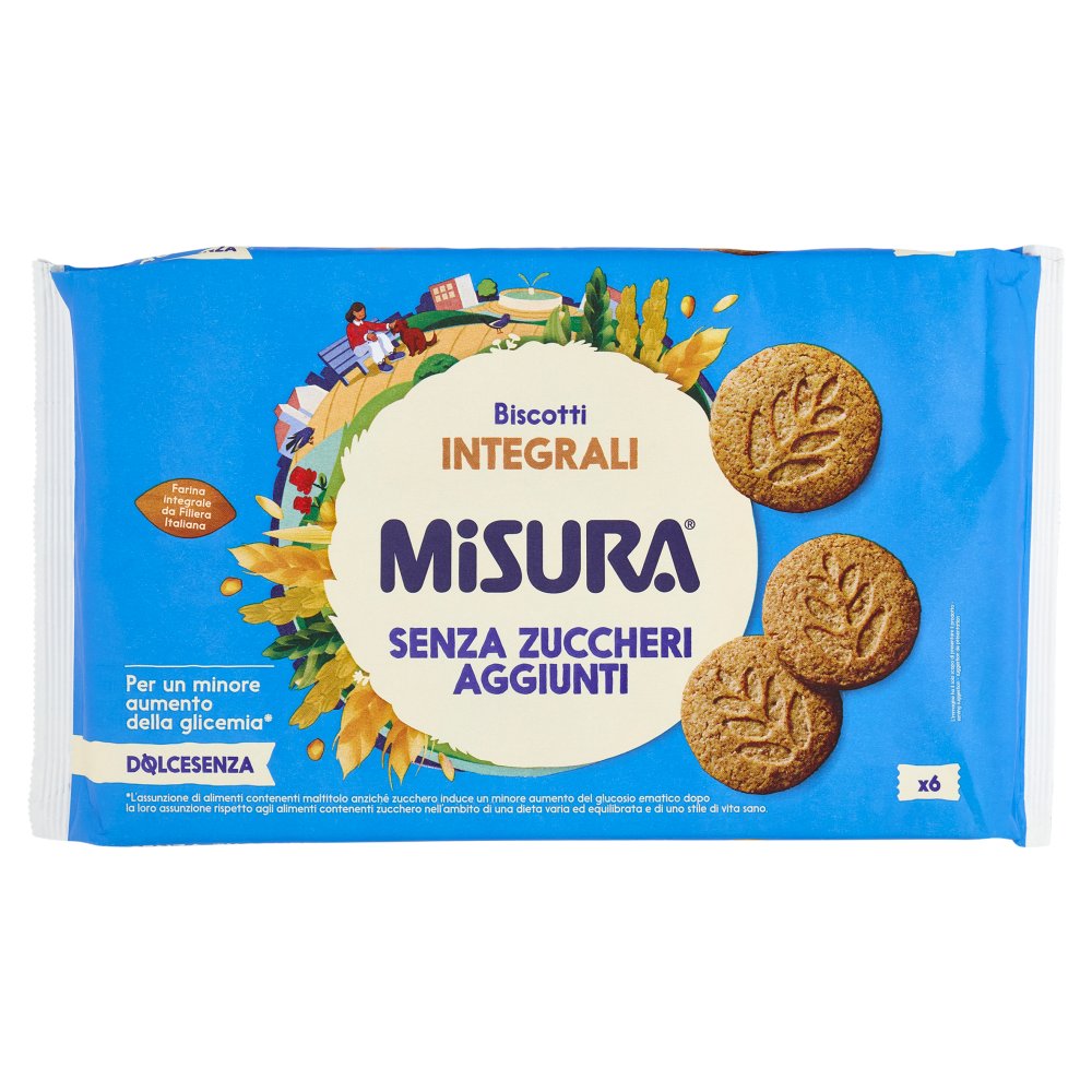 Misura Dolcesenza Biscotti Integrali con Cereali Gr.280