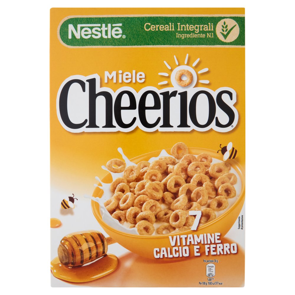 Nestlè Cheerios Cereali Integrali al Miele Gr.330