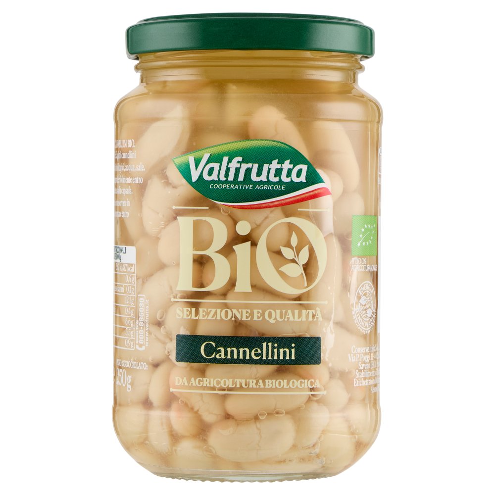 Valfrutta Fagioli Cannellini Bio in Vetro Gr.360
