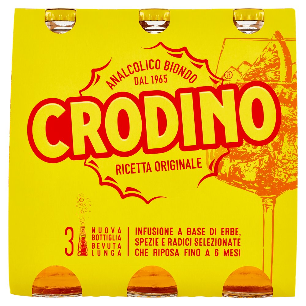 Crodino Analcolico Biondo CL.17,5 X Bt.3