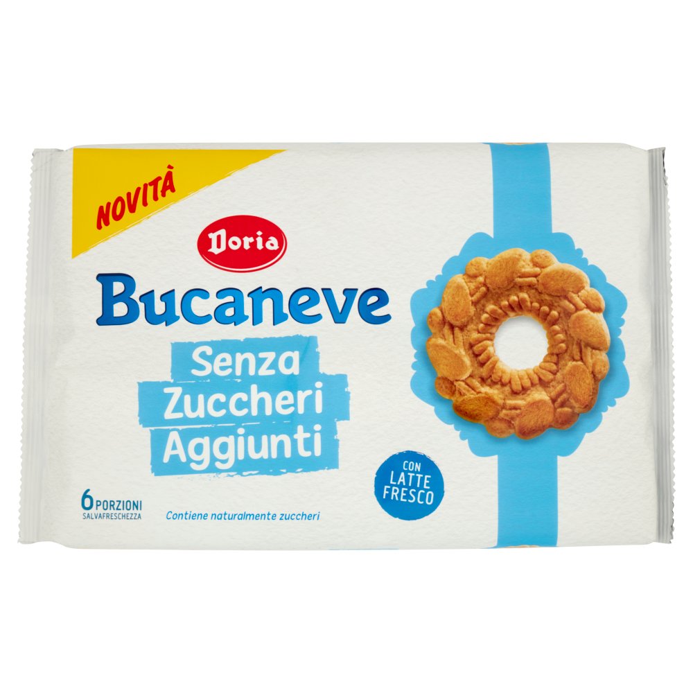 Doria Biscotti Bucaneve Senza Zuccheri Aggiunti Pz.6 X Gr.46