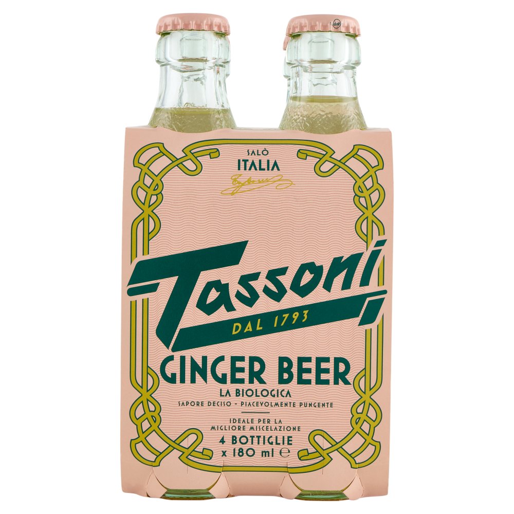 Tassoni Ginger Beer la Biologica Pz.4 X Cl.18