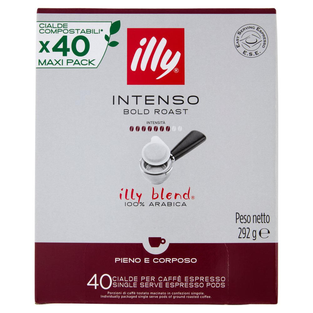 Illy Cialde Ese Compostabili Gusto Intenso Pz.40