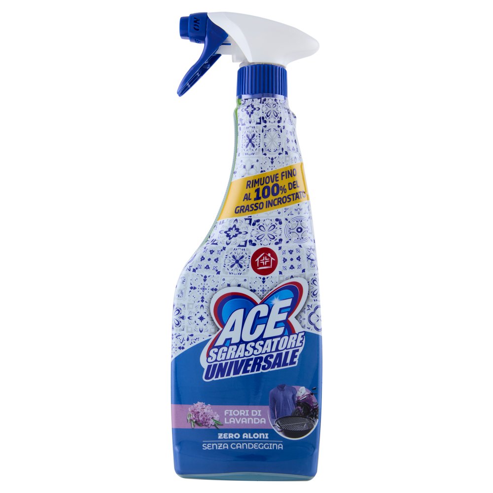 Ace Sgrassatore Universale Spray Fiori di Lavanda senza Candeggina Ml.600