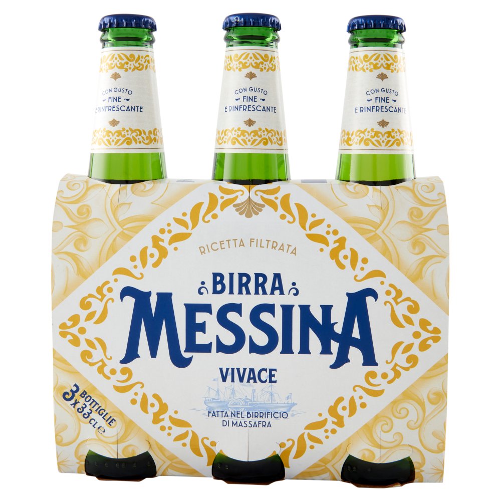 Messina Birra Vivace Cl.33x3 Vol.4,5°
