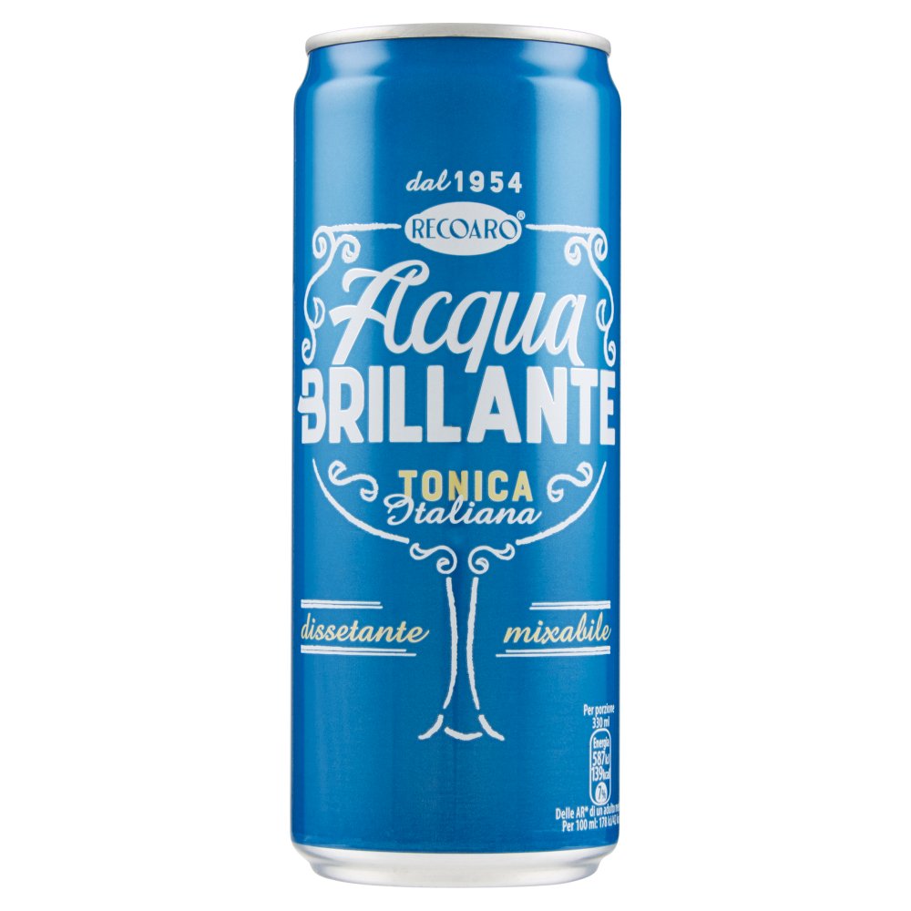 Recoaro Acqua Brillante Tonica in Lattina Cl.33