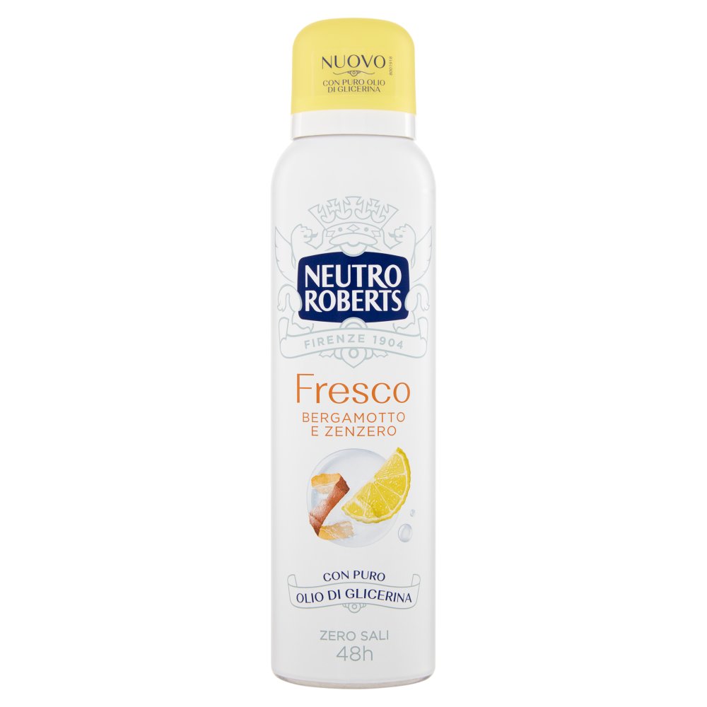 Neutro Roberts Deodorante Spray Fresco Bergamotto e Zenzero Ml.150