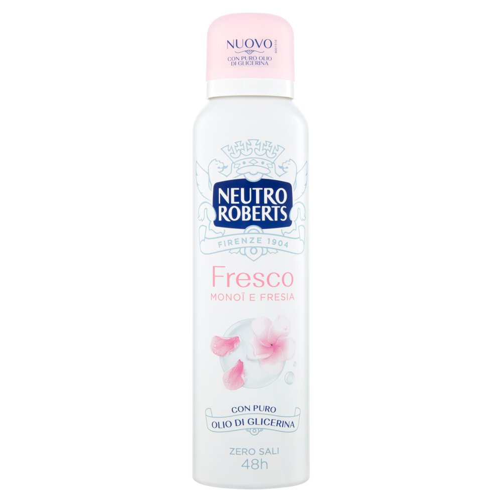 Neutro Roberts Deodorante Spray Fresco Monoi e Fresia Ml.150