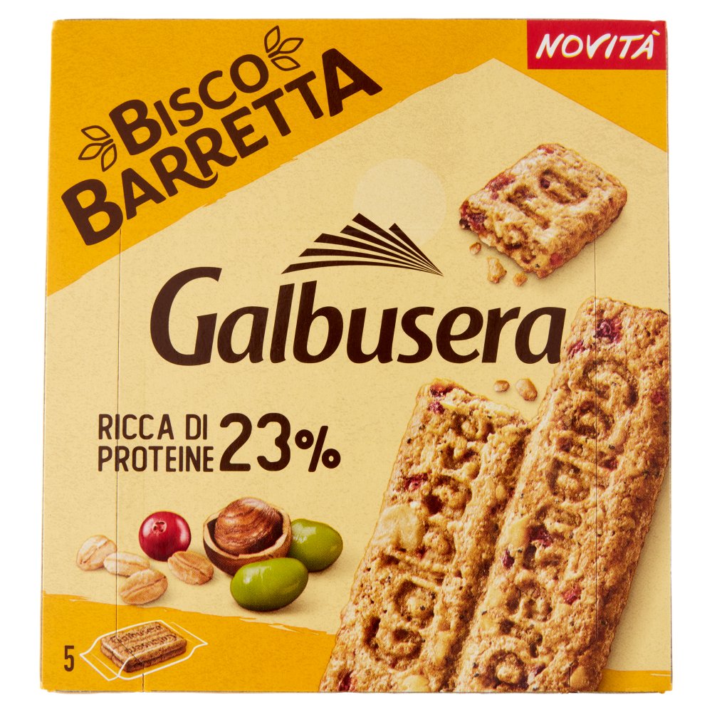 Galbusera BiscoBarretta Ricca di Proteine 5 x Gr.36
