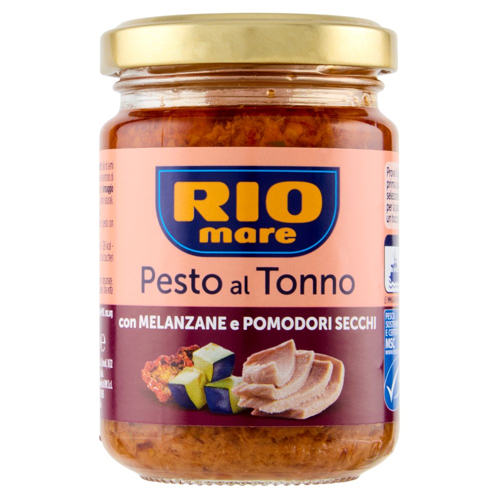 Rio Mare Pesto al Tonno con Melanzane e Pomodori Secchi Gr.130