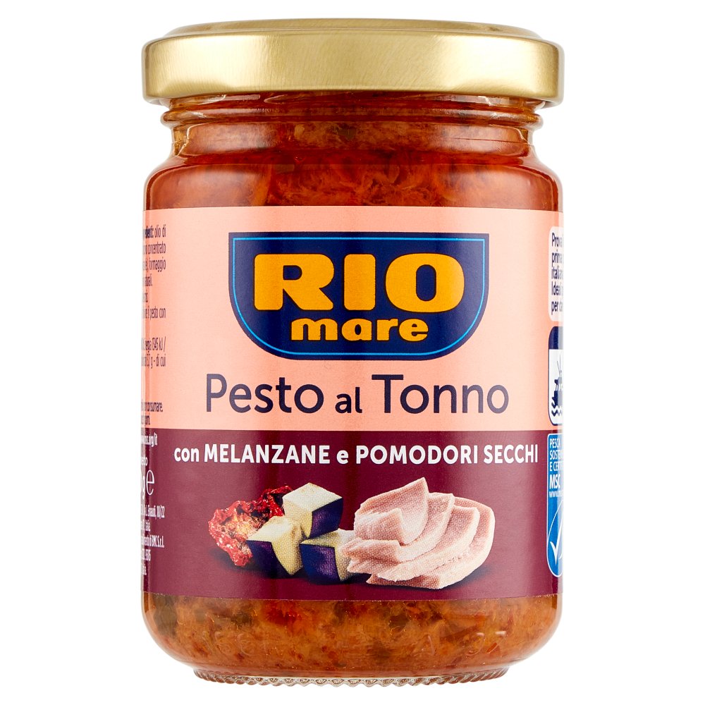 Rio Mare Pesto al Tonno con Melanzane e Pomodori Secchi Gr.130