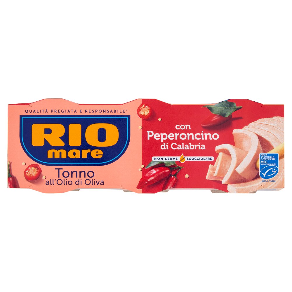 Rio Mare Tonno all'Olio di Oliva con Peperoncino di Calabria Pz.3 X Gr.65