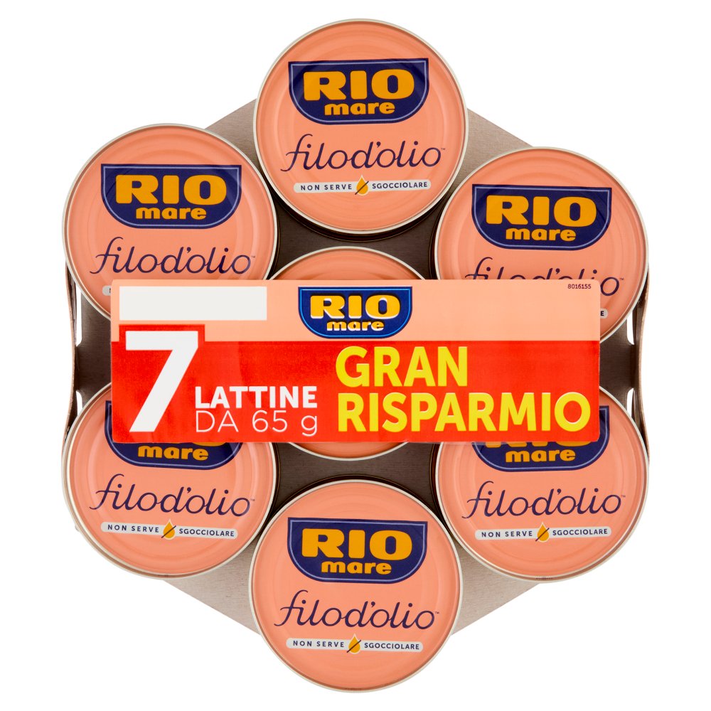 Rio Mare Tonno all'Olio di Oliva Gr.65 X Pz.7
