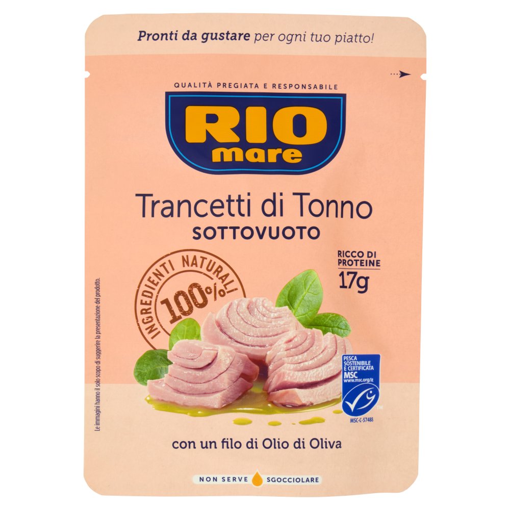 Rio Mare Trancetti di Tonno con un filo di Olio di Oliva Gr.70