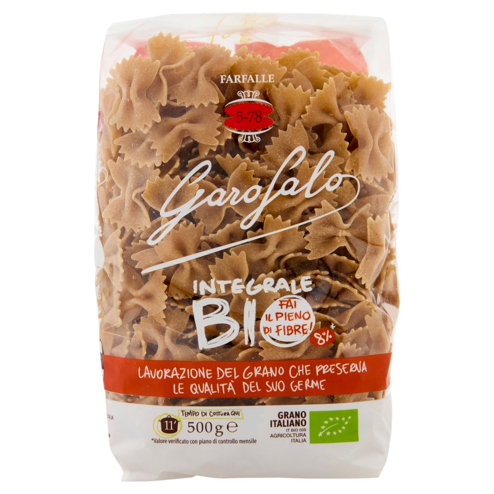 Garofalo Integrale Biologica Farfalle N°5-78 Gr.500