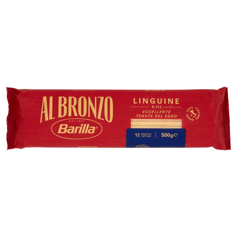Barilla Pasta Al Bronzo Linguine N°312 Gr.500