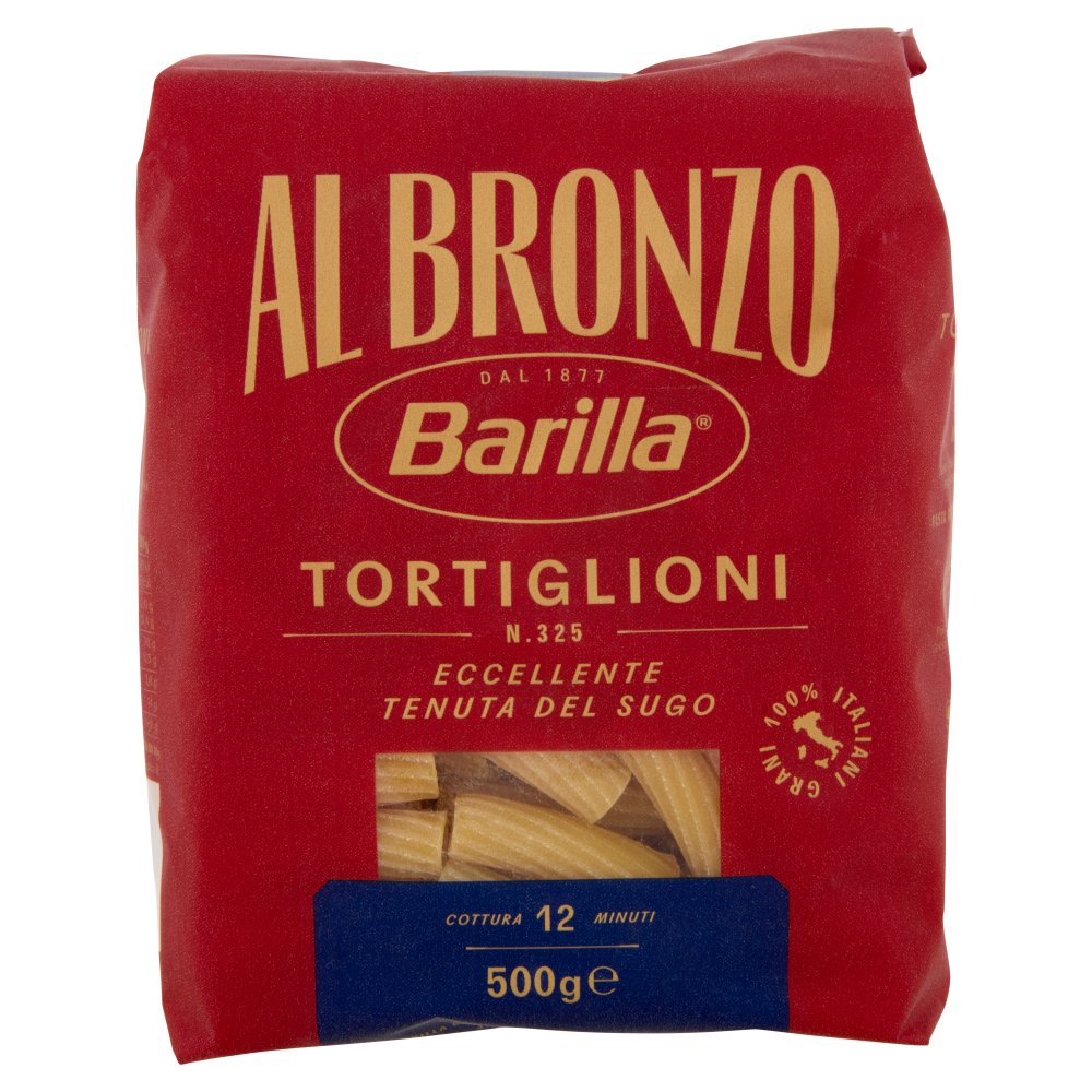 Barilla Pasta Al Bronzo Tortiglioni N°325 Gr.500