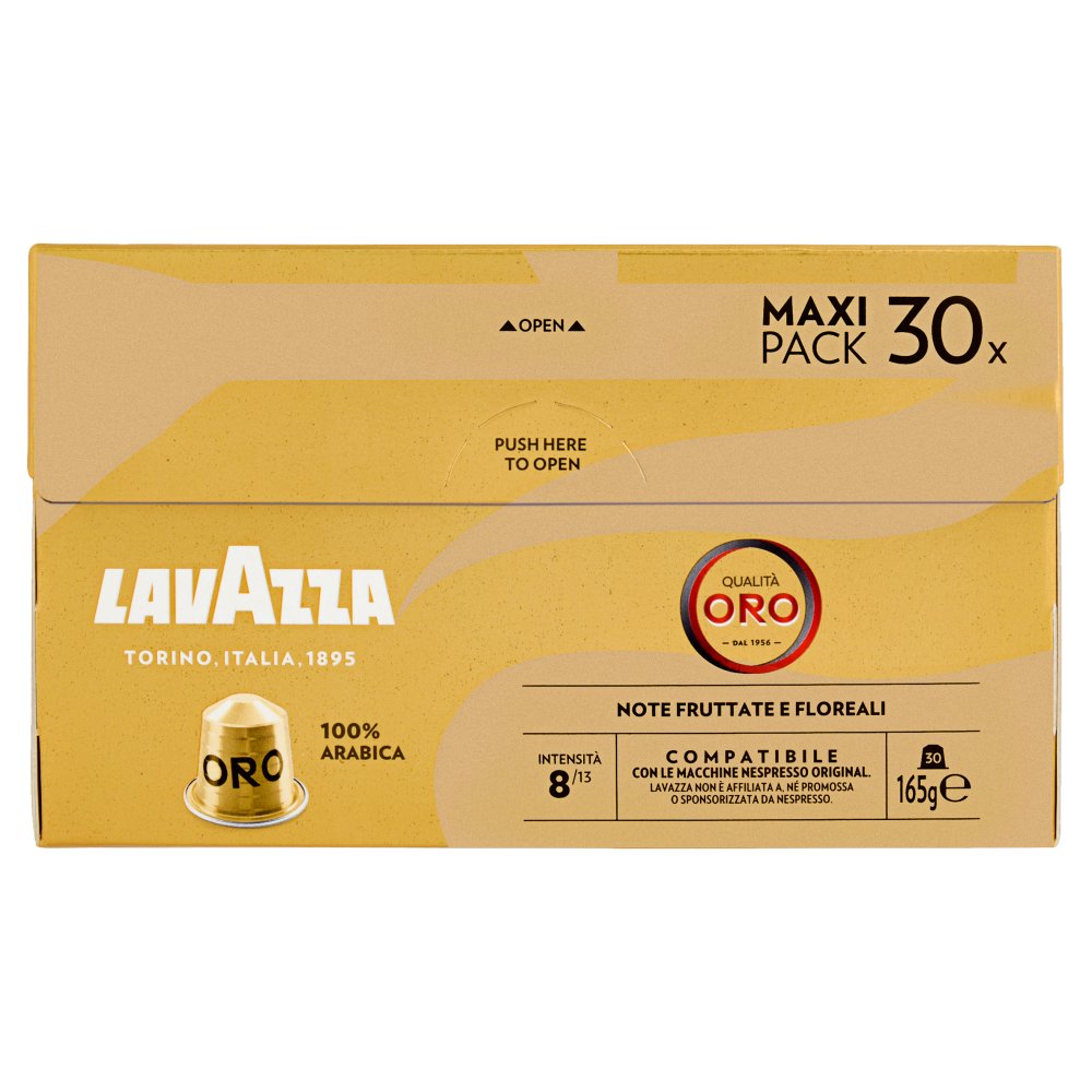 Lavazza Capsule Compatibli Nespresso Original Qualità Oro Pz.30 Gr.165