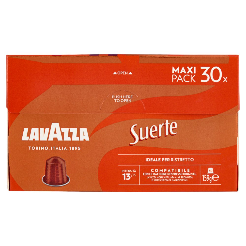 Lavazza Compatibili con Nespresso Original Caffè Suerte Pz.30 Gr.159