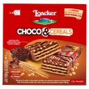 Loacker Choco & Cereals Barrette di Wafer e Cioccolato al Latte con Crema al Cioccolato Pz.4 X Gr.25