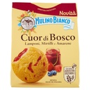 Mulino Bianco Biscotti Cuor di Bosco con Lamponi Mirtilli ed Amarene Gr.300