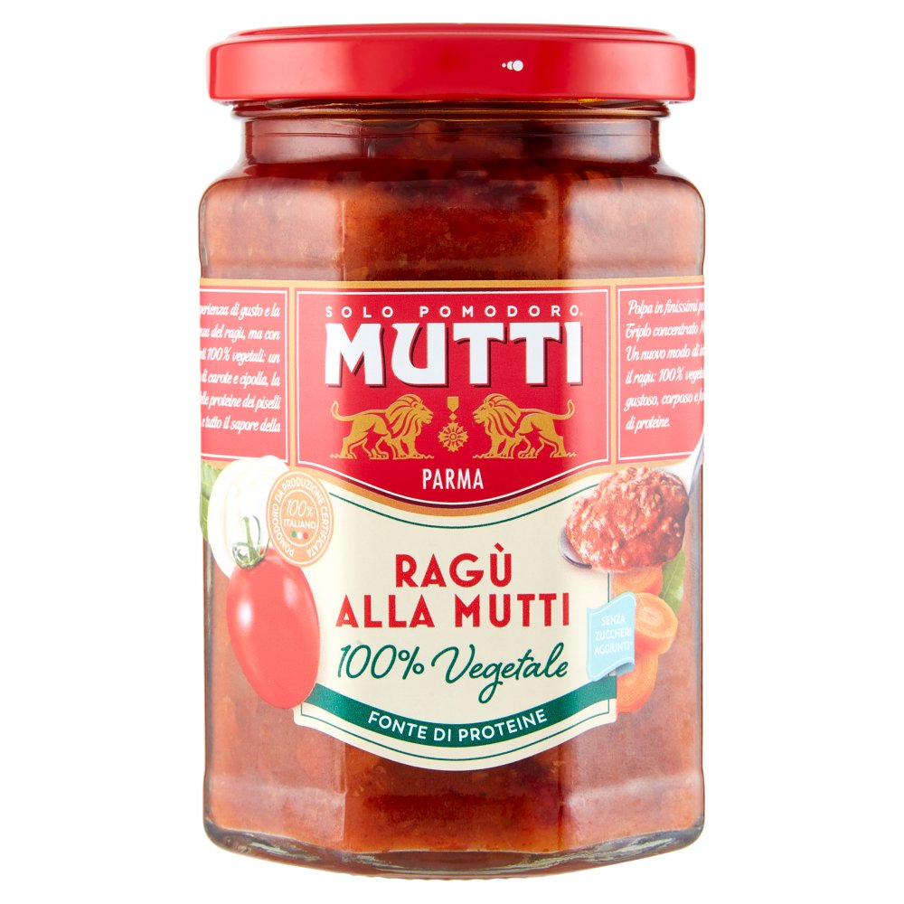 Mutti Ragù alla Mutti 100% Vegetale Gr.280