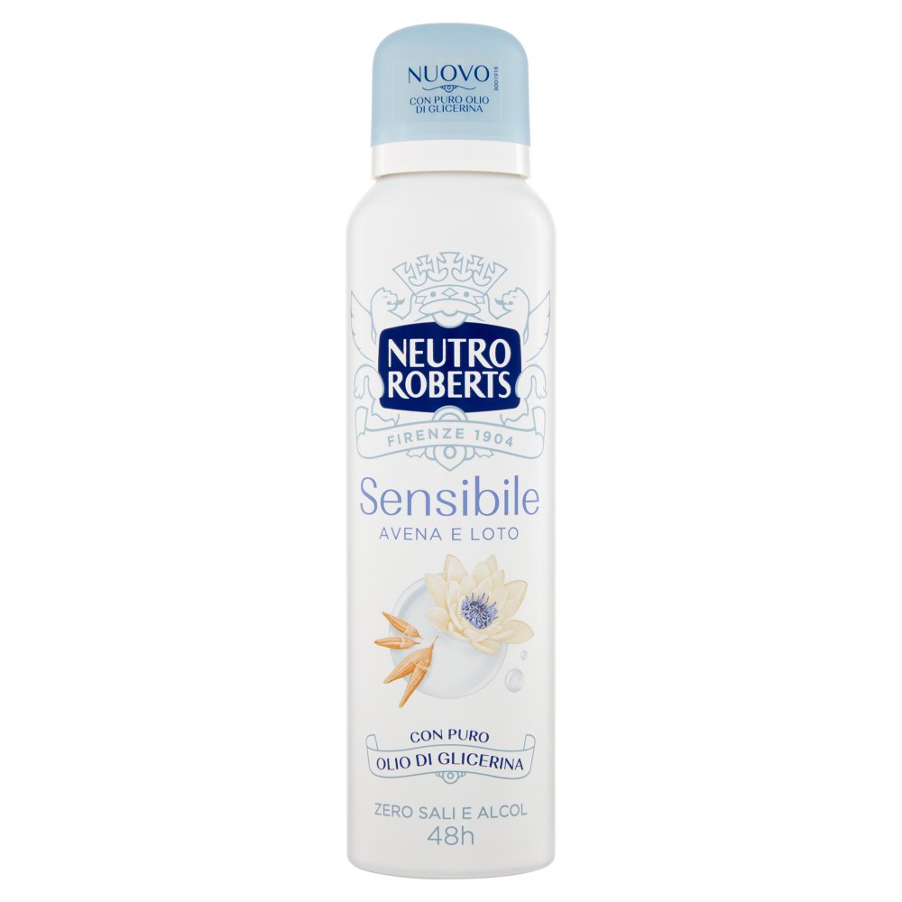 Neutro Roberts Deodorante Spary Sensibile Avena e Loto Ml.150