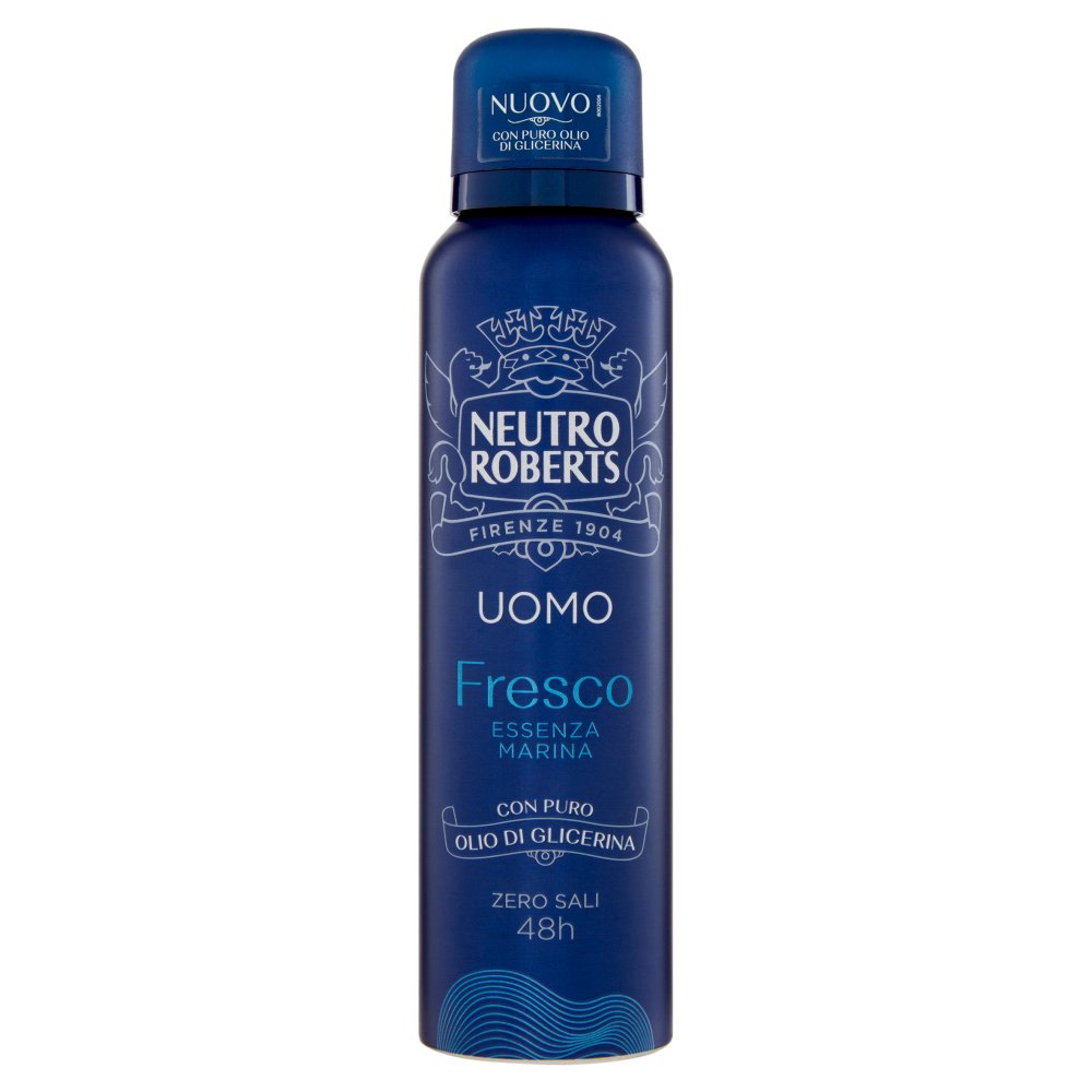 Neutro Roberts Uomo Deodorante Spray Fresco Essenza Marina Ml.150