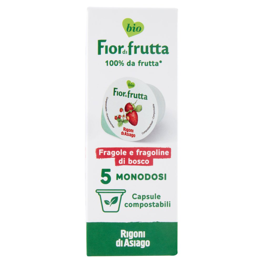 Rigoni di Asiago Fiordifrutta Bio Fragole Pz.5 X Gr.20