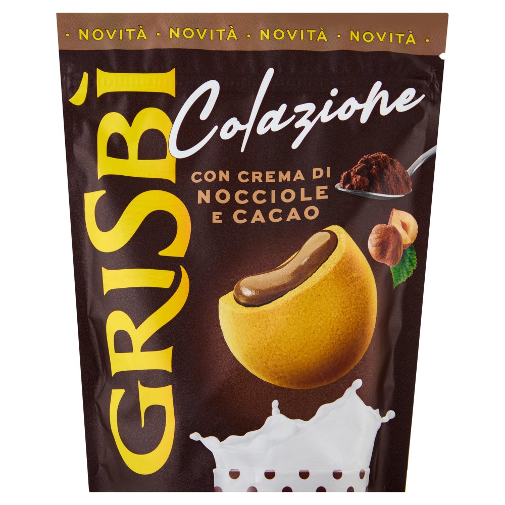 Grisbì Colazione Biscotti con Crema di Nocciole e Cacao Gr.225