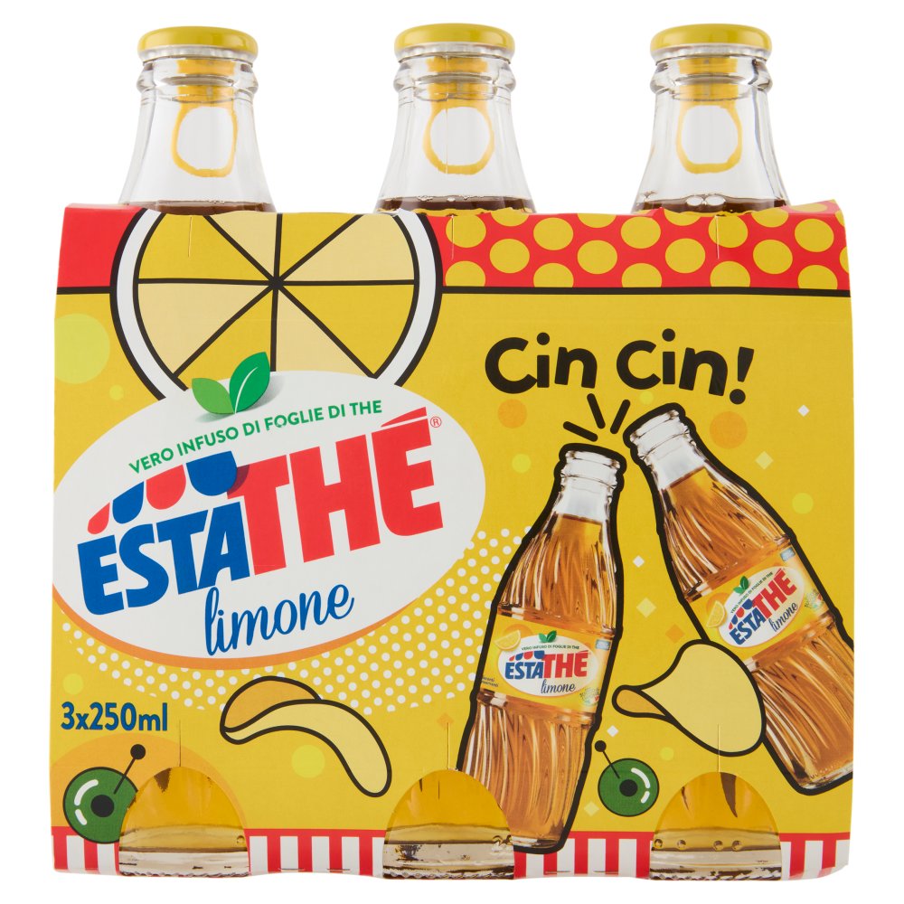 Estathé Limone Bottiglia di Vetro Cl.25 x Pz.3