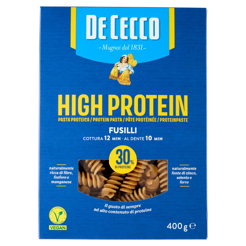 De Cecco High Protein Fusilli N°34 Gr.400