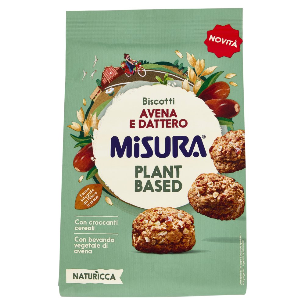 Misura Naturìcca Biscotti Avena e Dattero Plant Based Gr.260