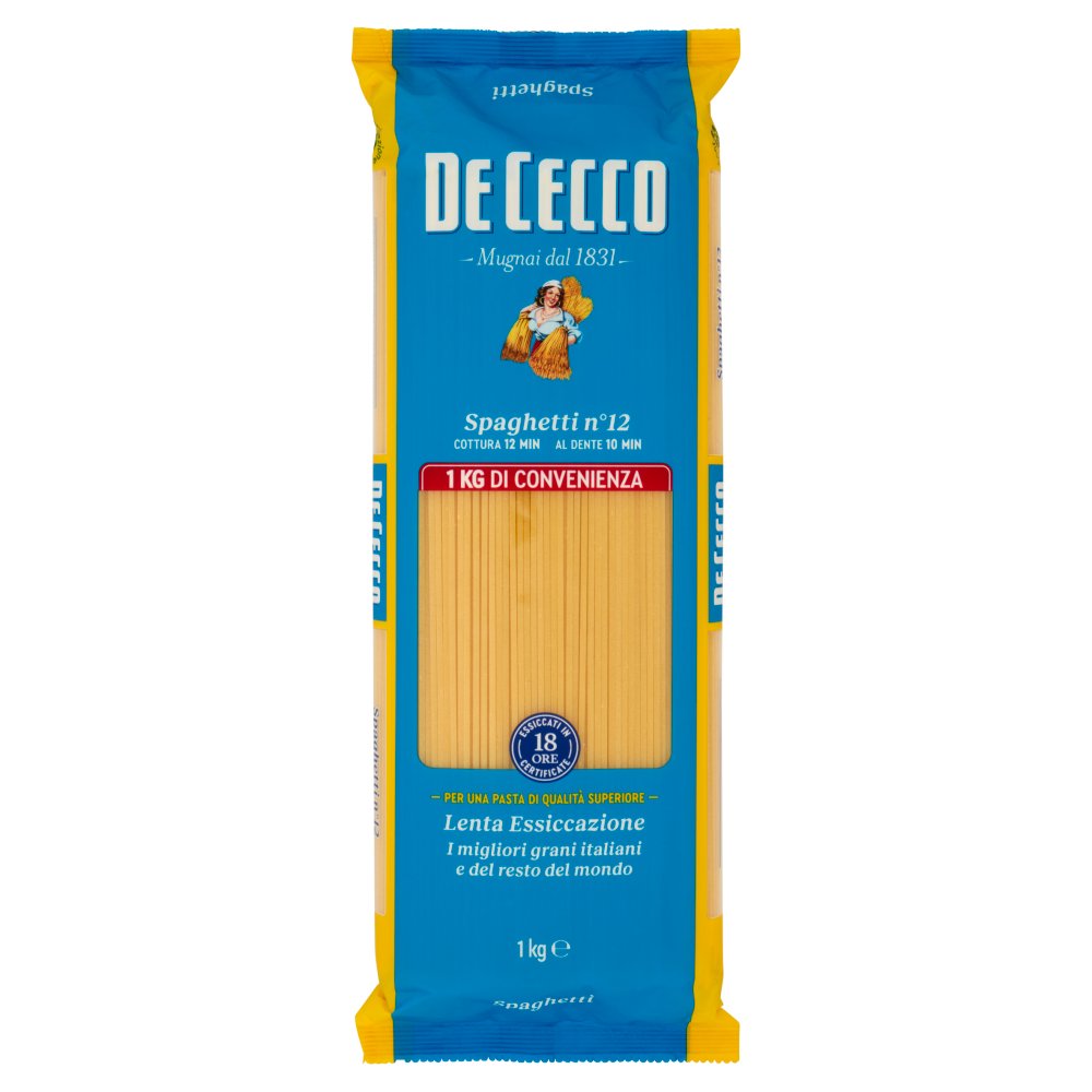 De Cecco Spaghetti N°12 Kg.1