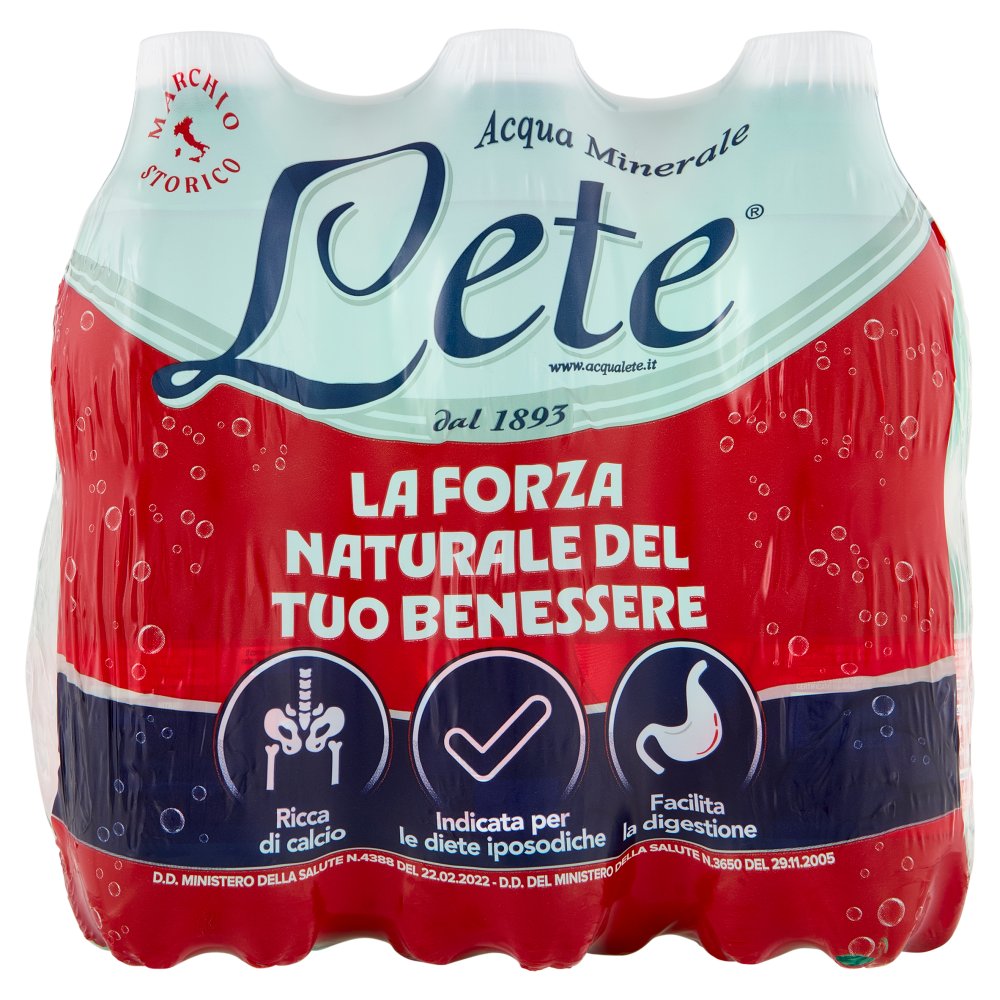 Lete Acqua Minerale Effervescente Naturale Cl.50