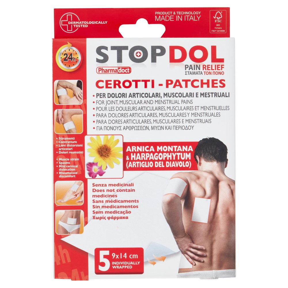 Stopdol Cerotti Arnica Artiglio Del Diavolo X5