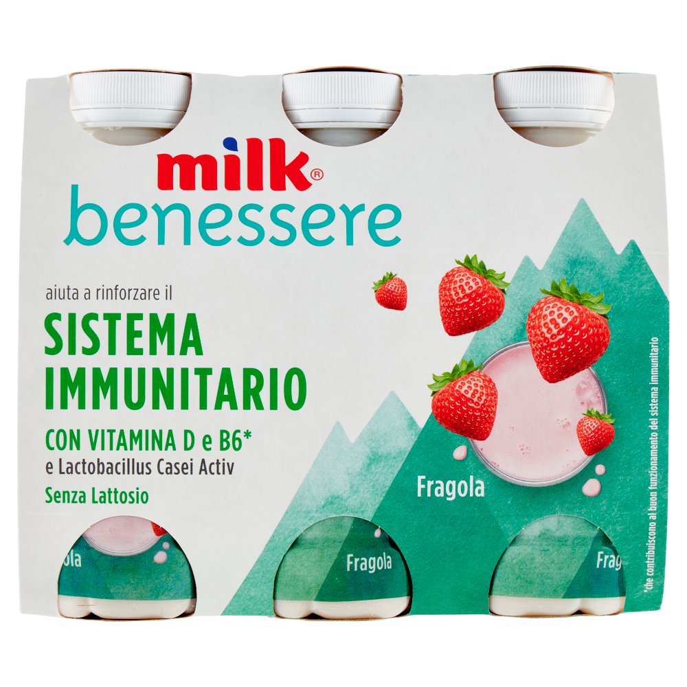 MILK RINFORZO DIFESE FRAGOLA G100X6