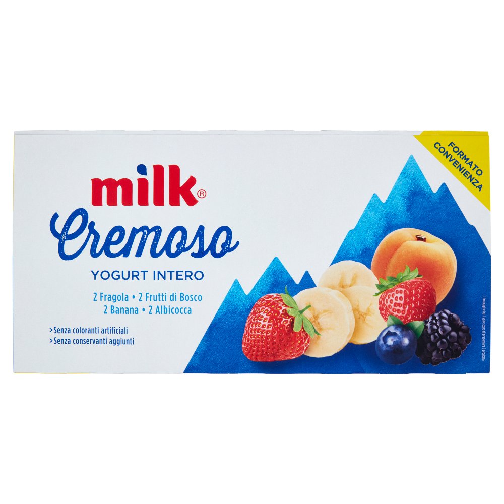 MILK YOGURT CREMOSO FRUTTA GR.125X8