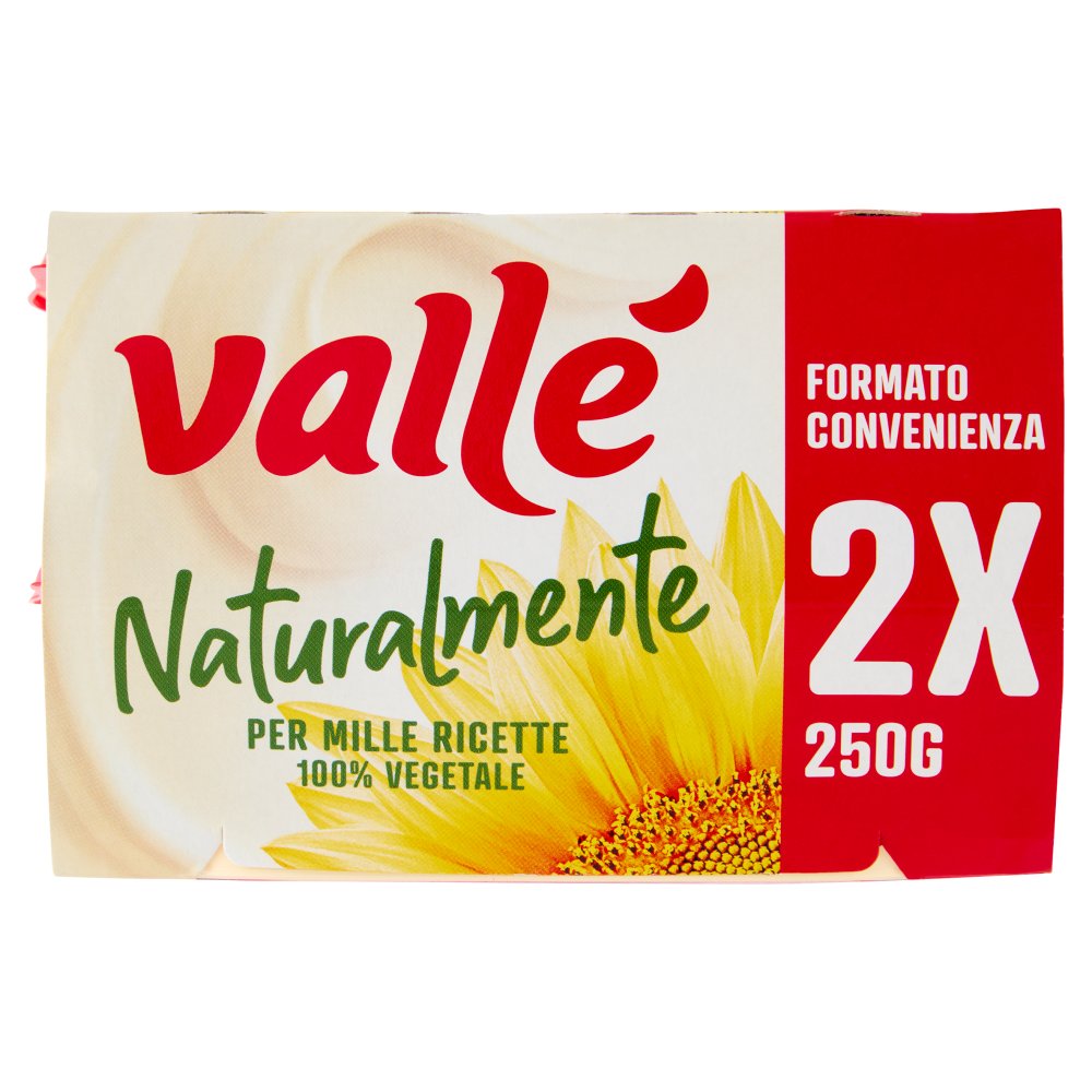 Valle' Margarina Naturalmente Olio di Girasole Gr.250X2