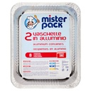 Mister Pack Contenitori Alluminio 8 Porzioni Pz.2